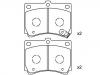 Plaquettes de frein Brake Pad Set:F1CZ-2001B