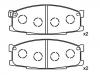 Pastillas de freno Brake Pad Set:MB259949